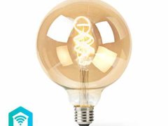 Bec WiFi Smart LED cu filament, E27, G125, 5.5W, 350 lm, 1800-6500K